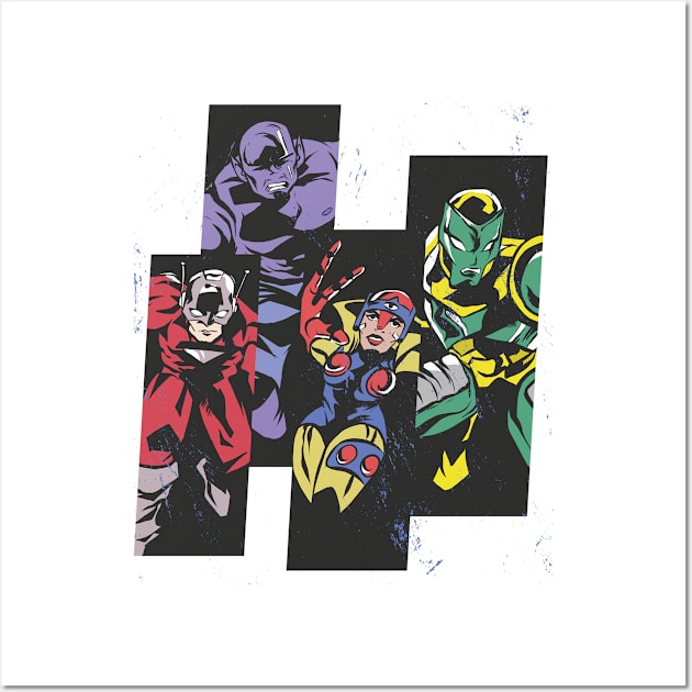 Super Heroes Design Wall Art by LR_Collections